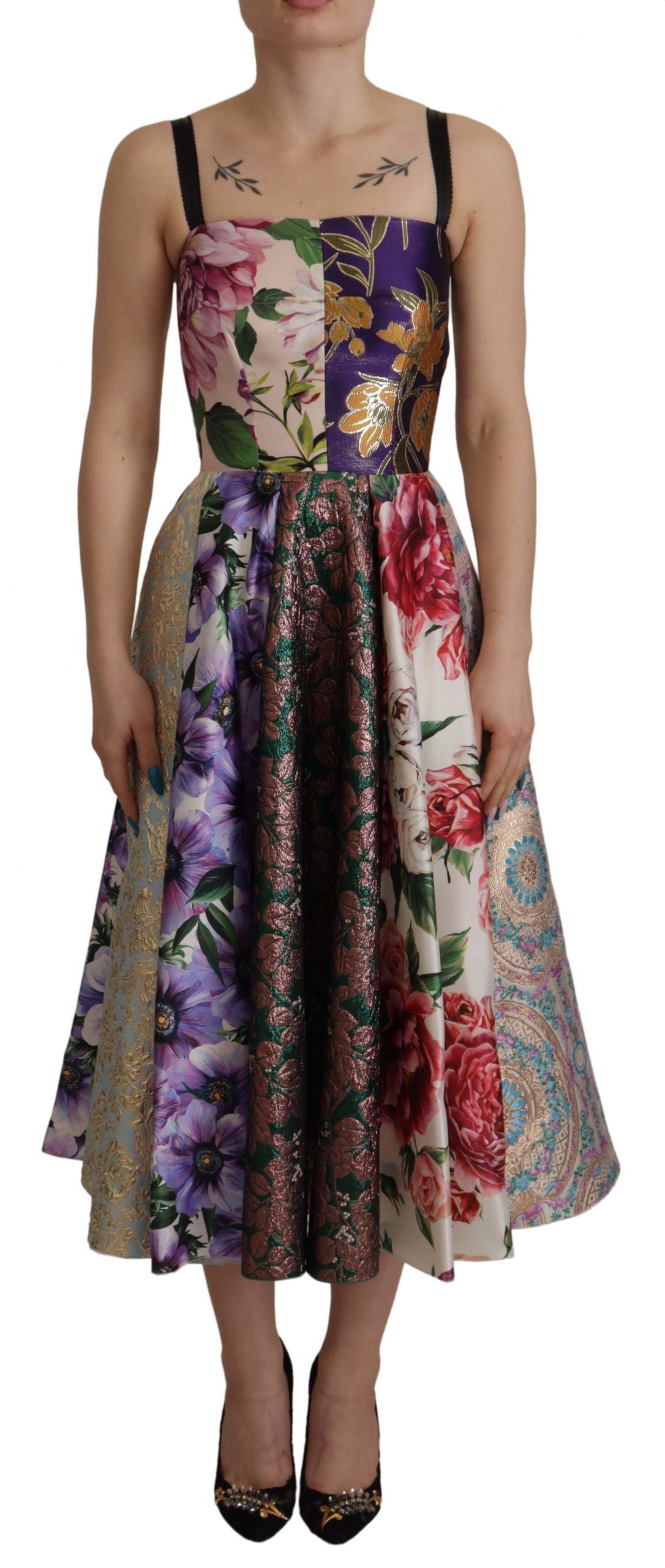 Robe Dolce & Gabbana Patchwork multicolore Dolce & Gabbana