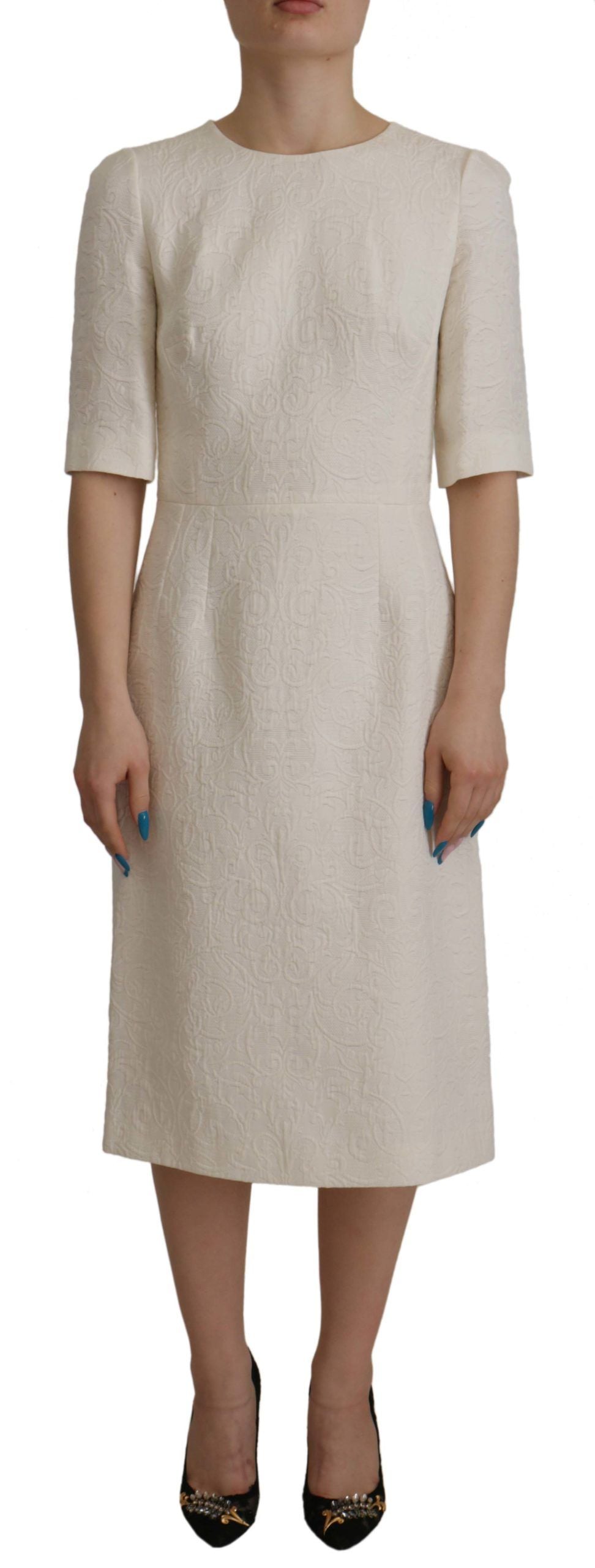 Robe DOLCE & GABBANA Jaquard blanche Dolce & Gabbana