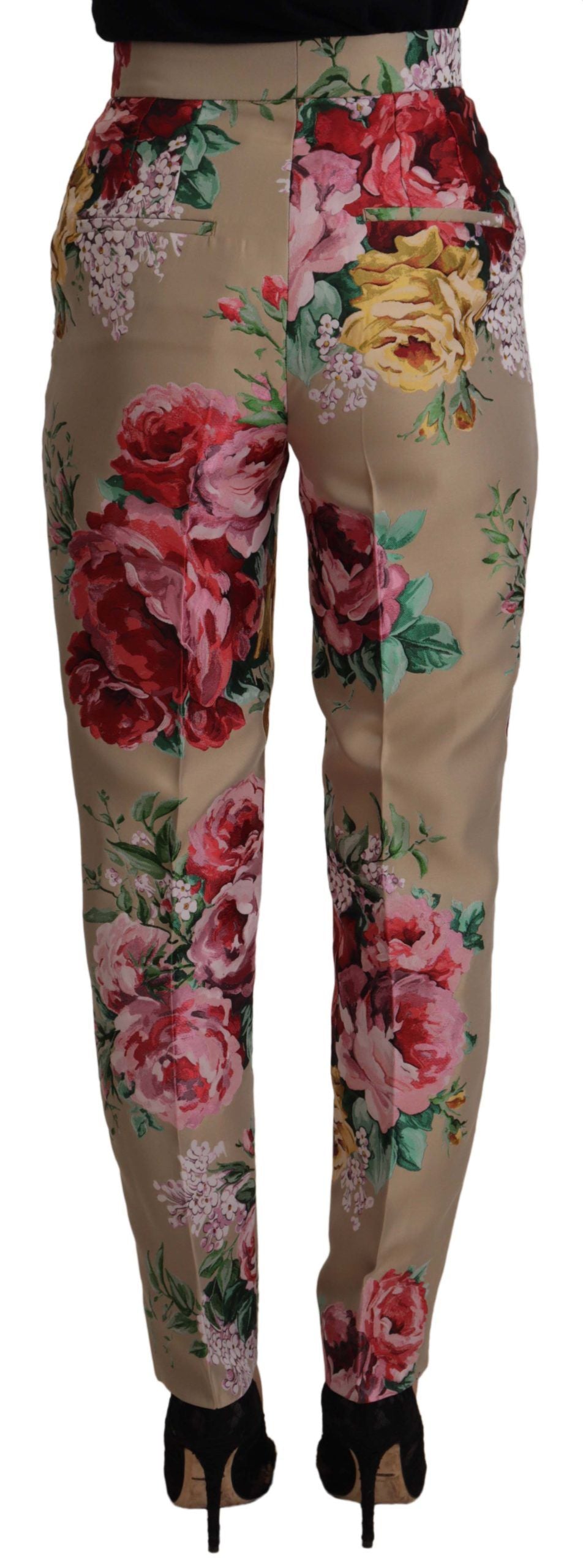 Pantalons Dolce & Gabbana beige floral