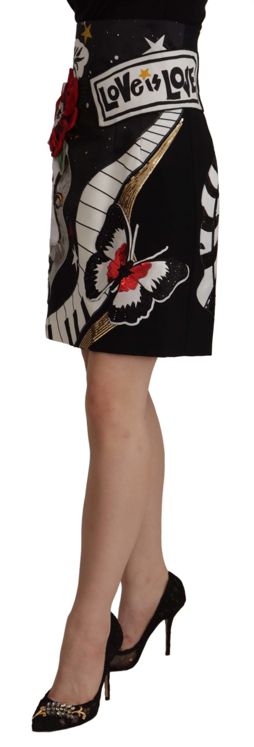 Jupe Dolce & Gabbana A-Line noire