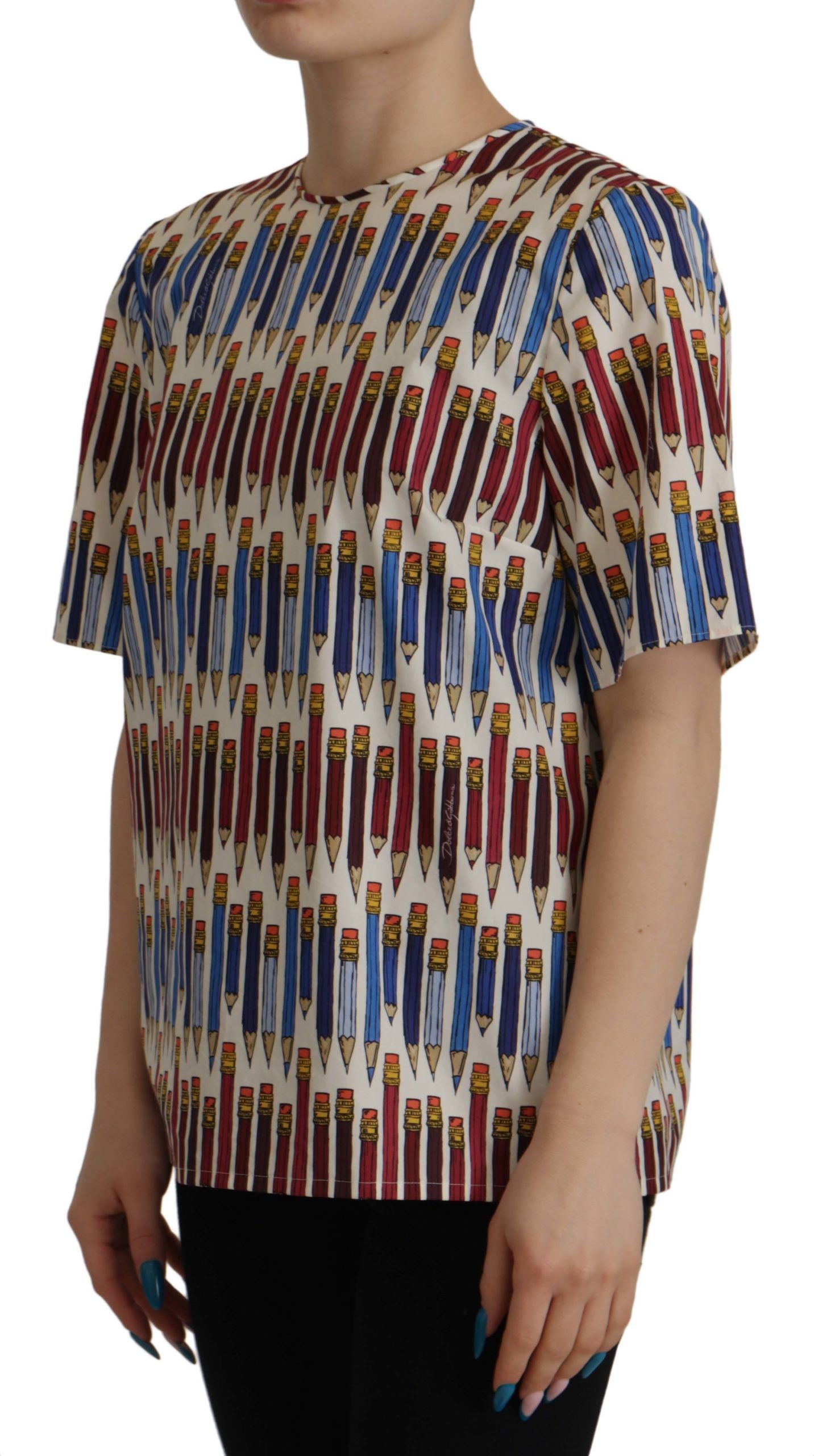 T-shirt Dolce & Gabbana multicolore blanc