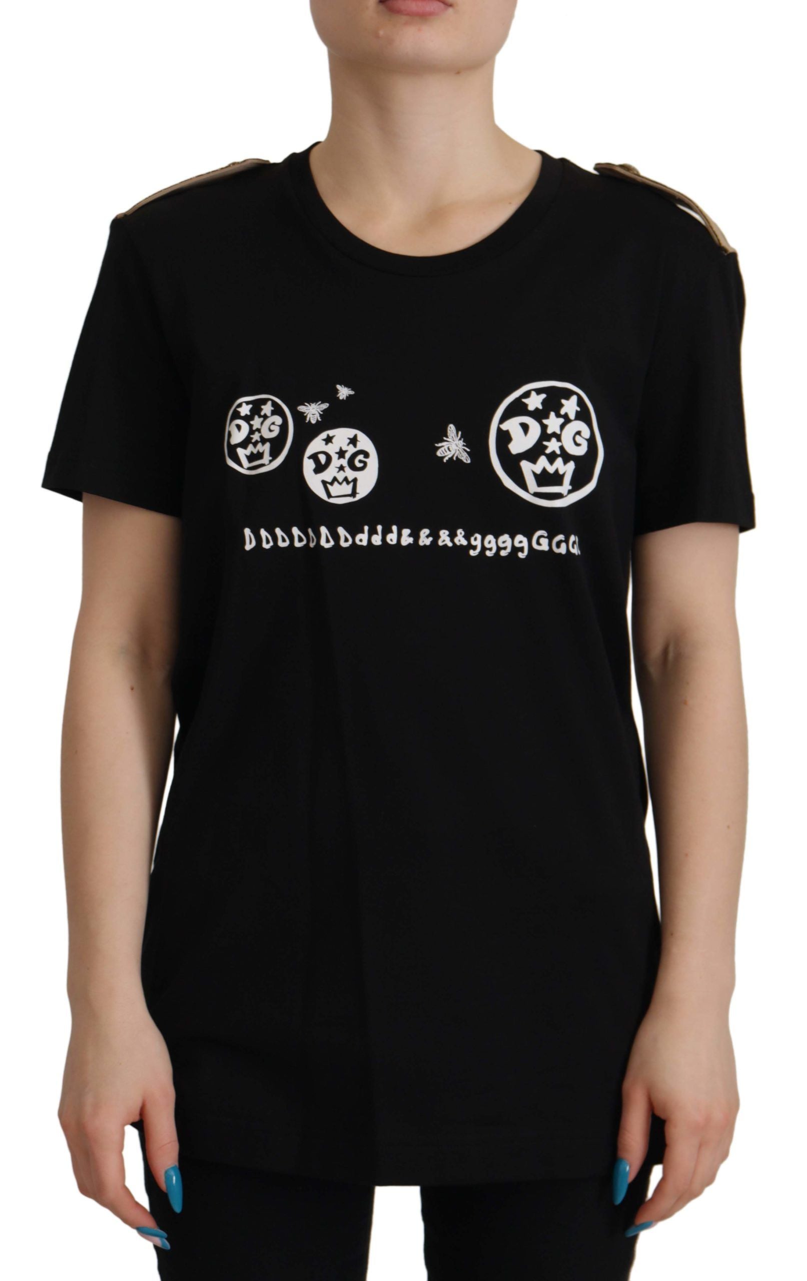 T-shirt Dolce & Gabbana logo noir