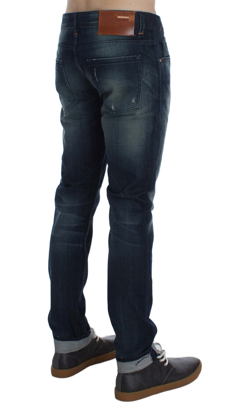 Jeans ACHT Slim fit bleu wash