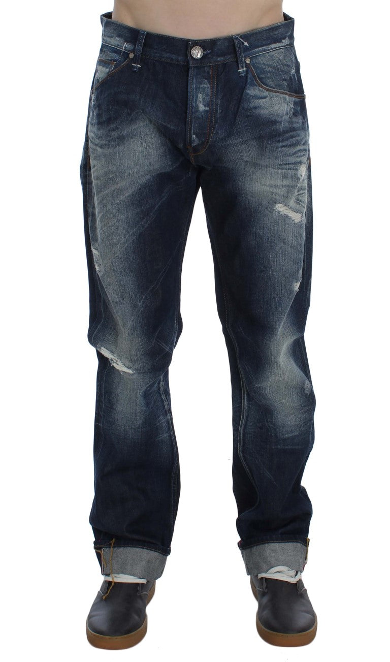 Jean Acht Regular fit bleu wash