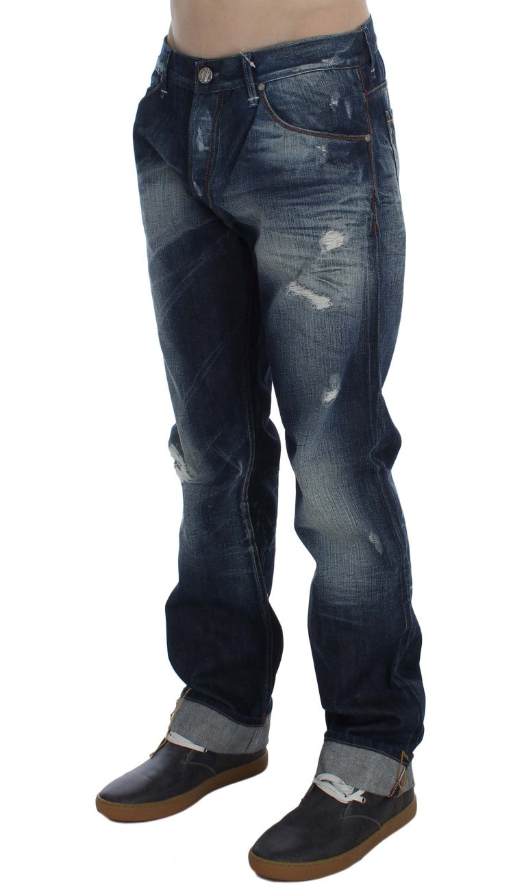 Jean Acht Regular fit bleu wash