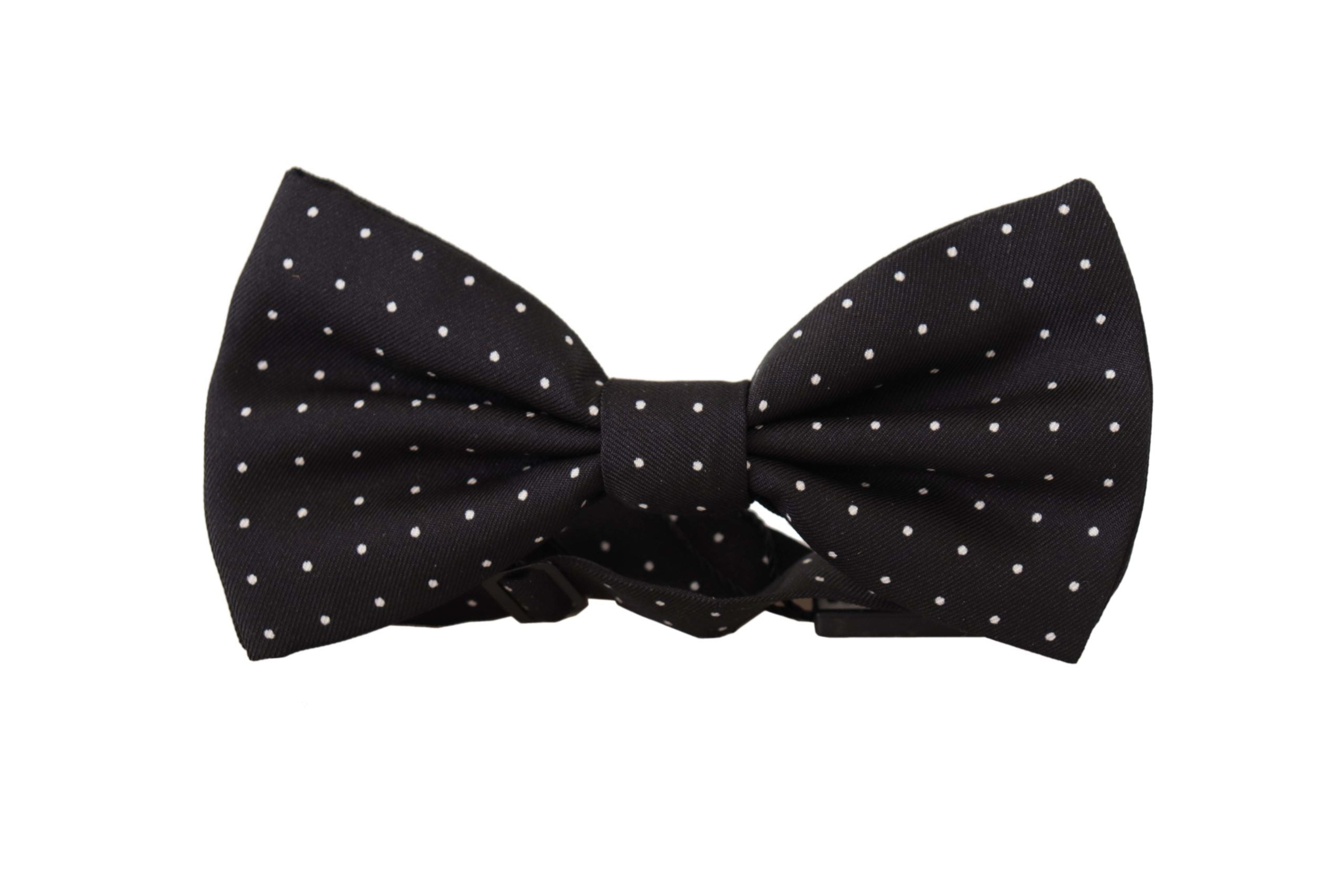 Nœud papillon Dolce & Gabbana à pois noir et blanc