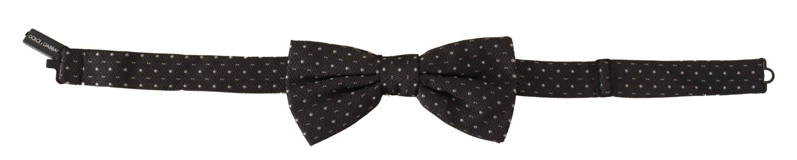 Nœud papillon Dolce & Gabbana gris à pois