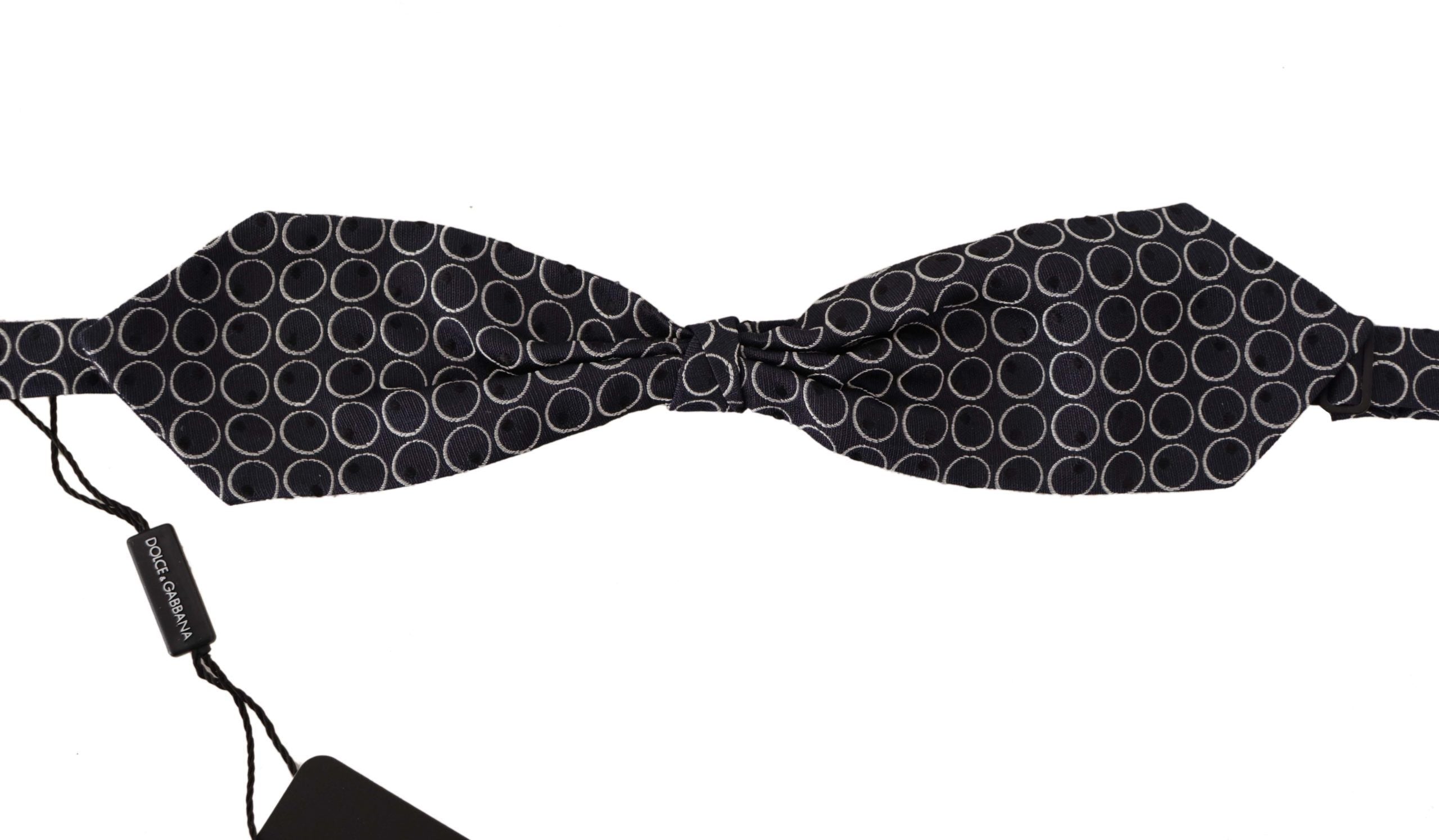 Nœud papillon Dolce & Gabbana rond noir et blanc