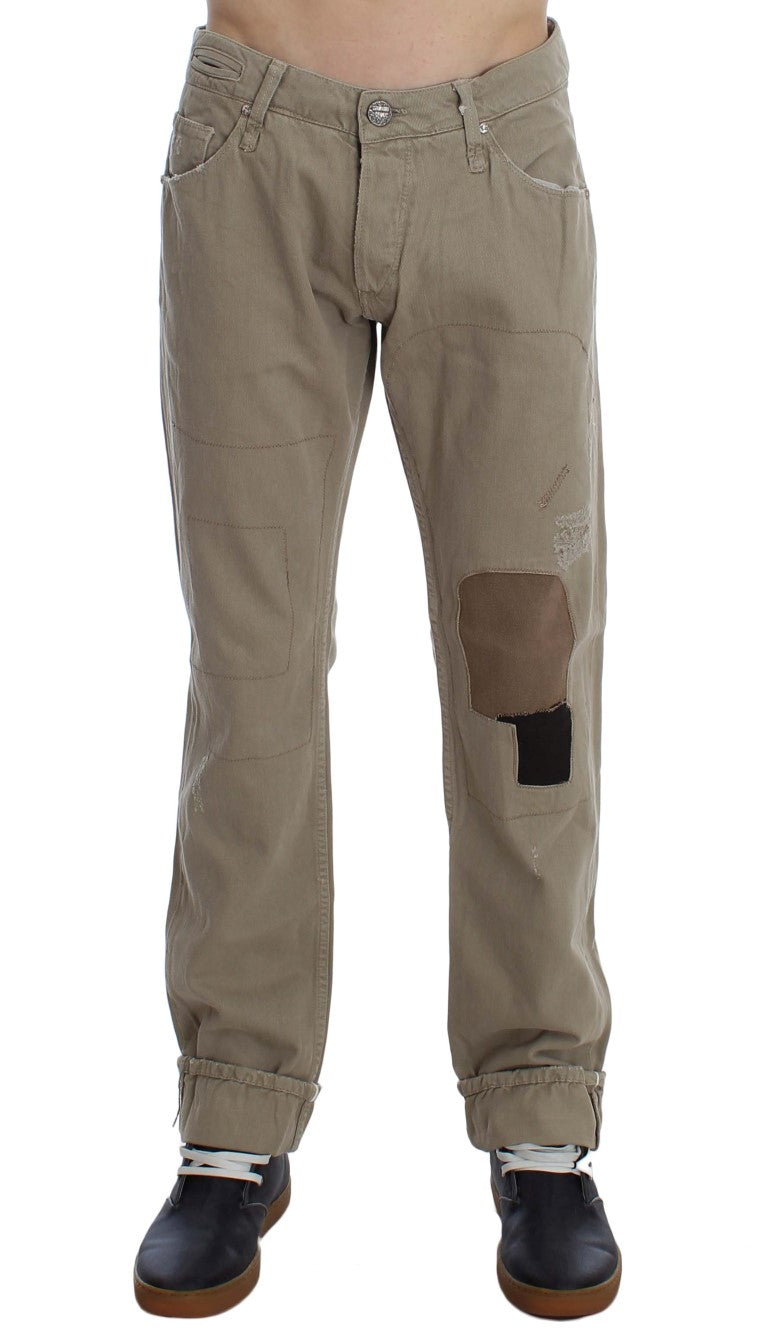 Pantalon Acht patchwork beige