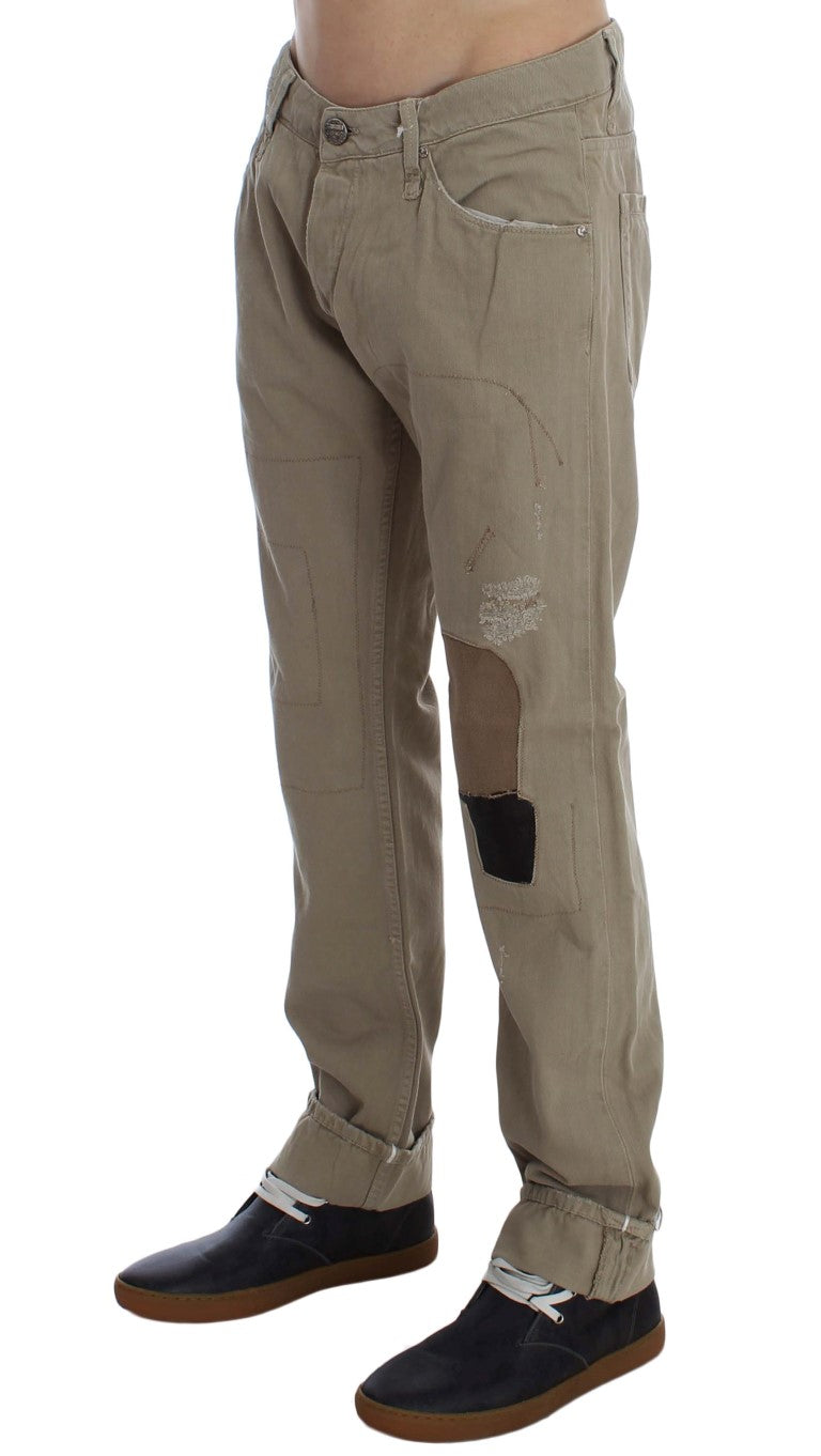 Pantalon Acht patchwork beige