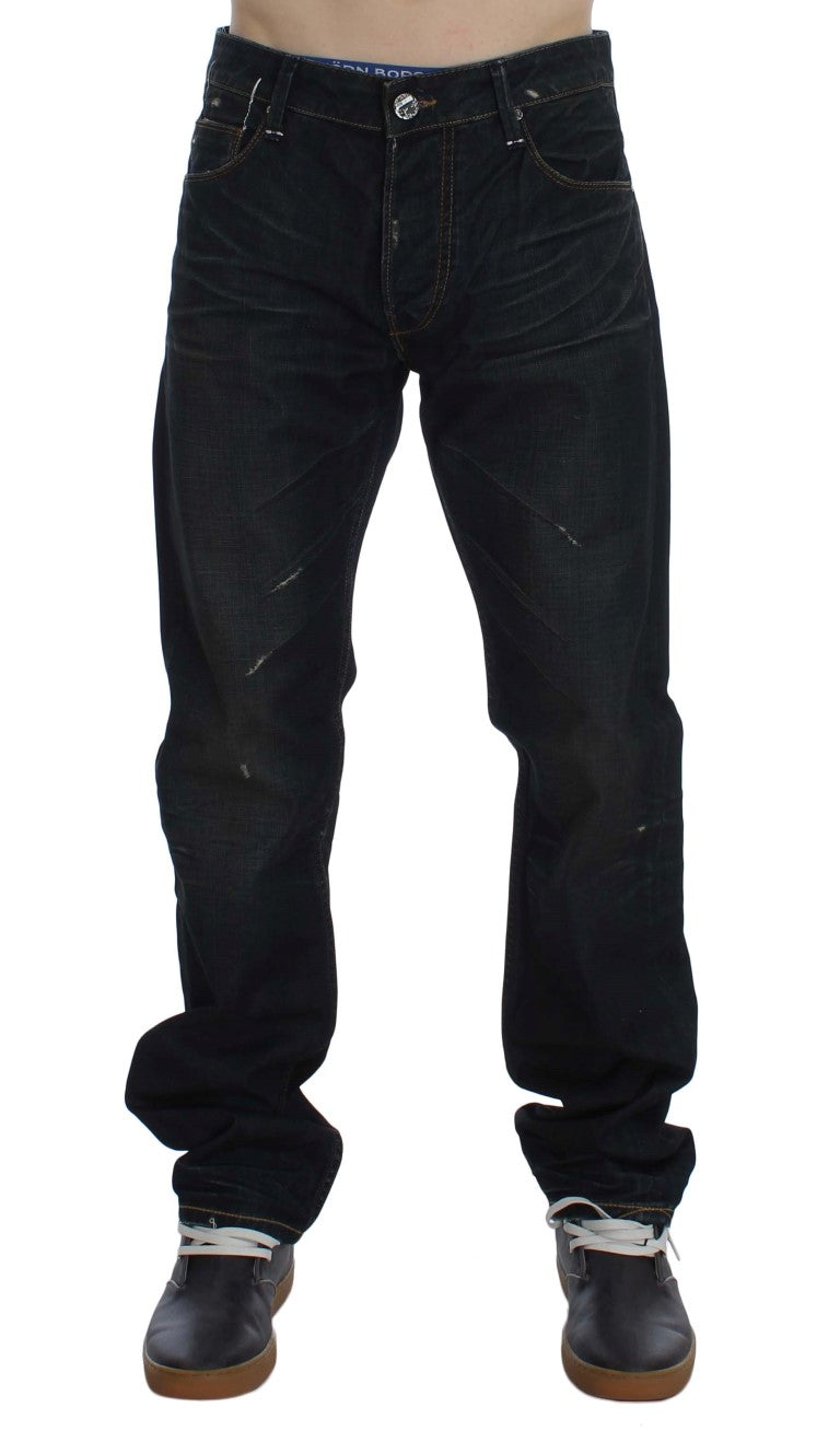Jeans ACHT straight fit bleu foncé