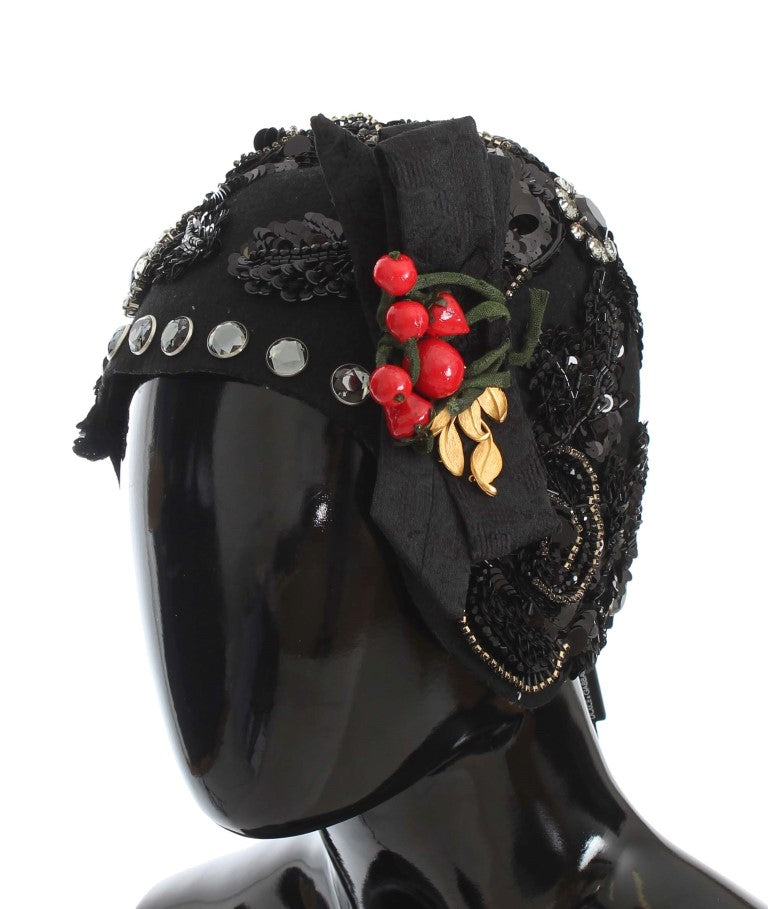 Chapeau Dolce & Gabbana cloche noir