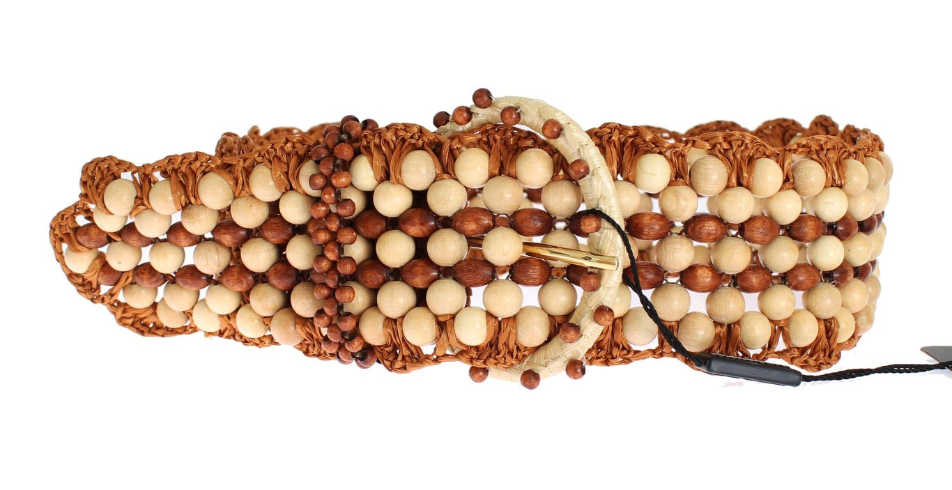 Ceinture Dolce & Gabbana tissée marron