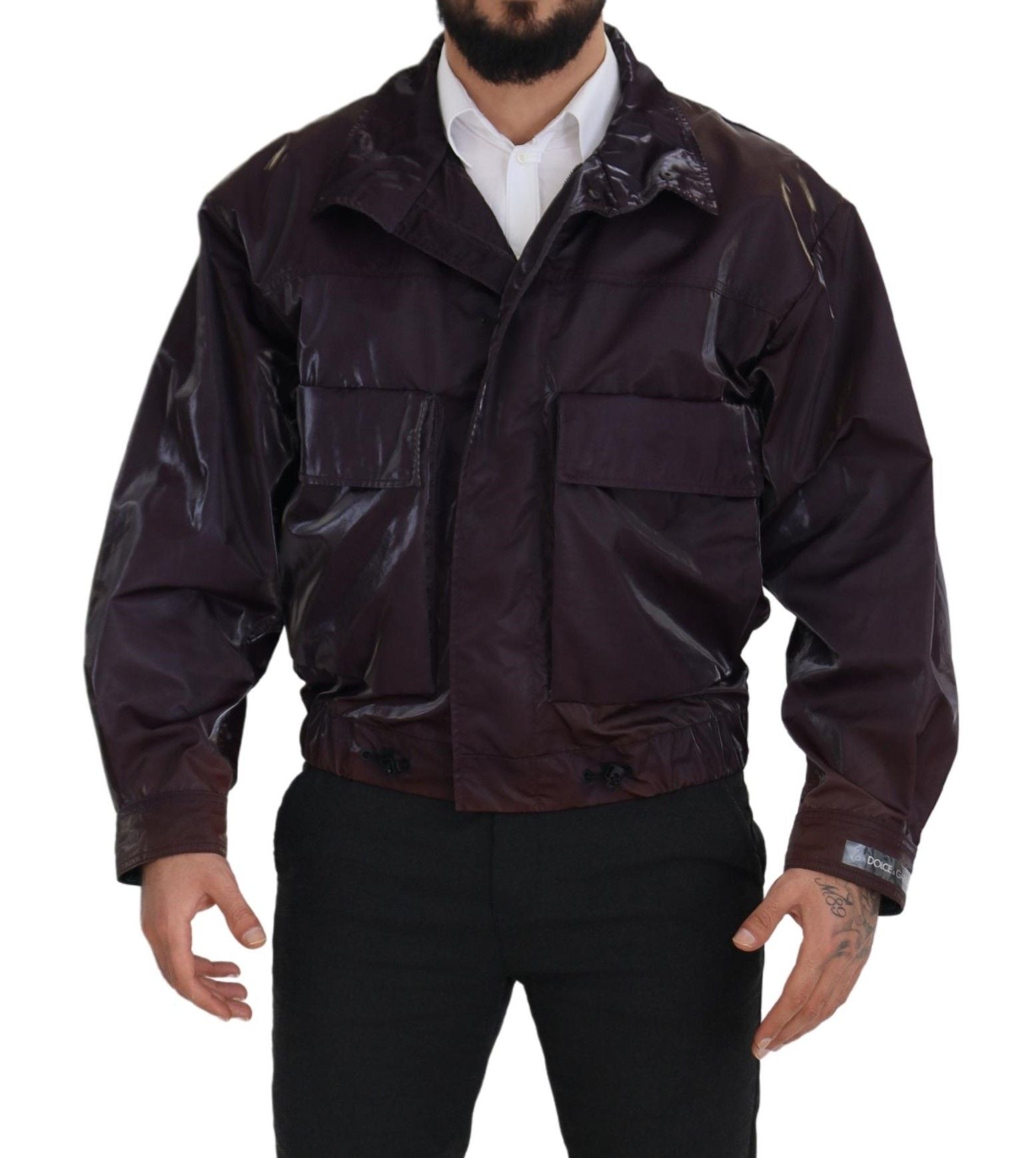 Veste Dolce & Gabbana biker violette