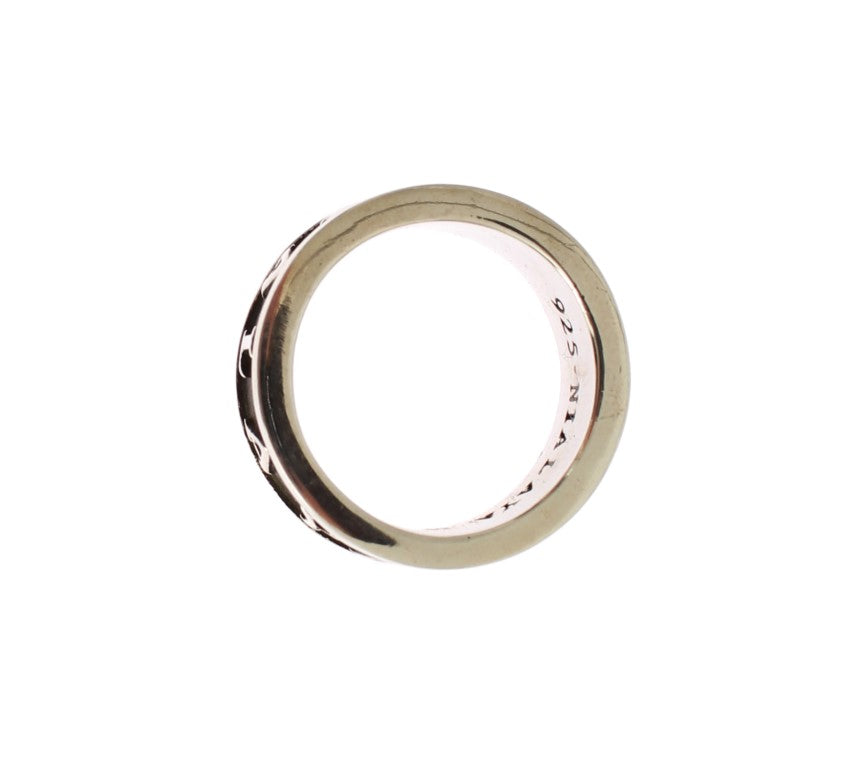 Bague Nialaya argentée et noire