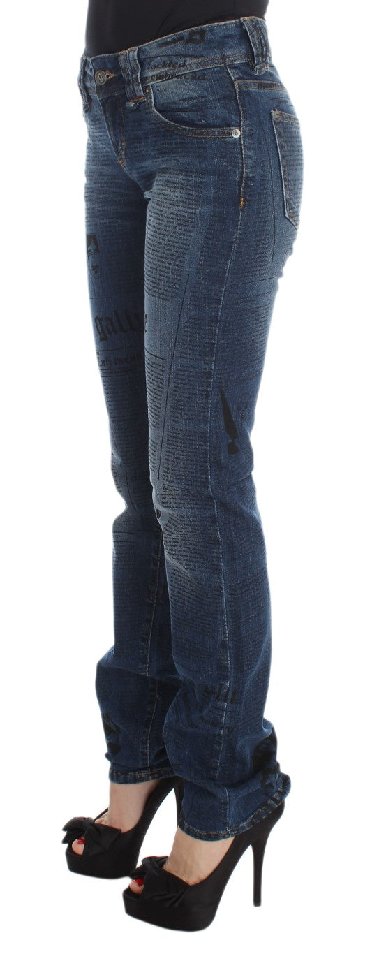 Jeans John Galliano Slim Fit bleu wash