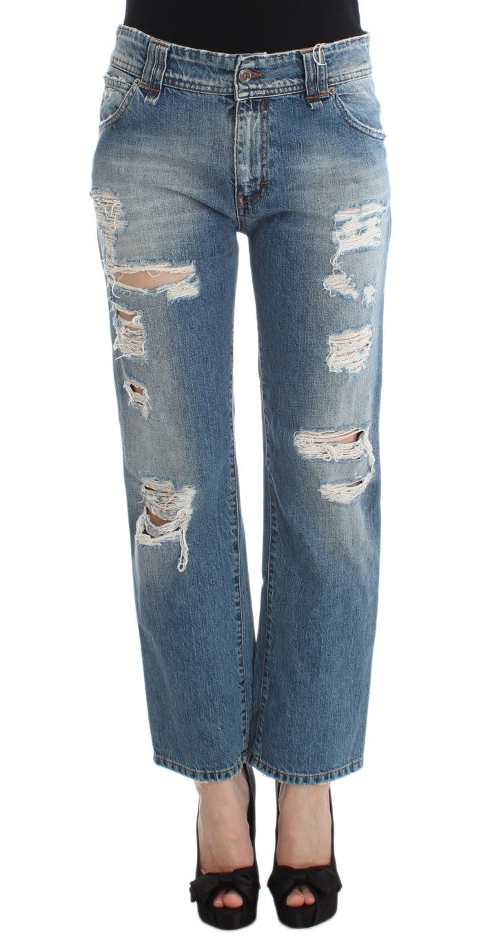 Jeans John Galliano Boyfriend bleu wash