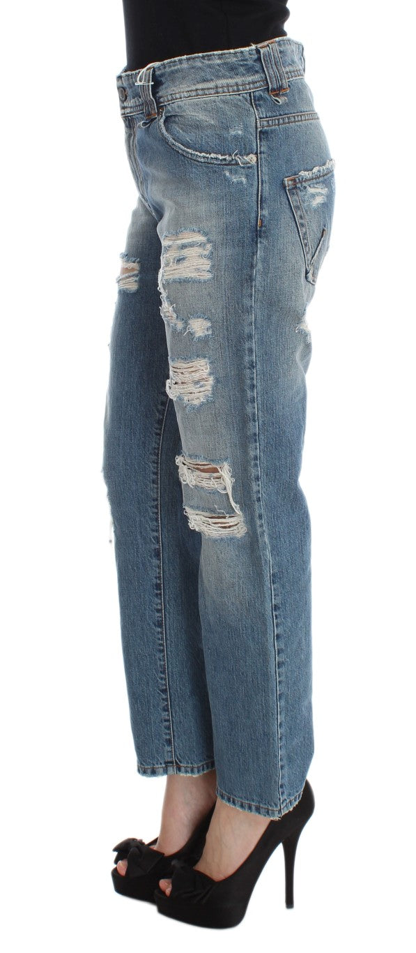 Jeans John Galliano Boyfriend bleu wash