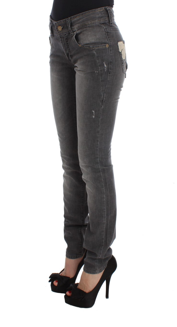 Jeans John Galliano Slim Fit gris wash