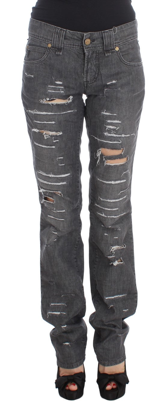 Jeans John Galliano Straight Fit gris wash