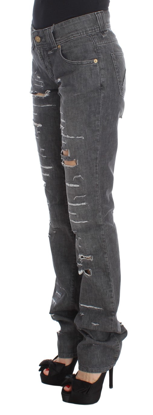 Jeans John Galliano Straight Fit gris wash