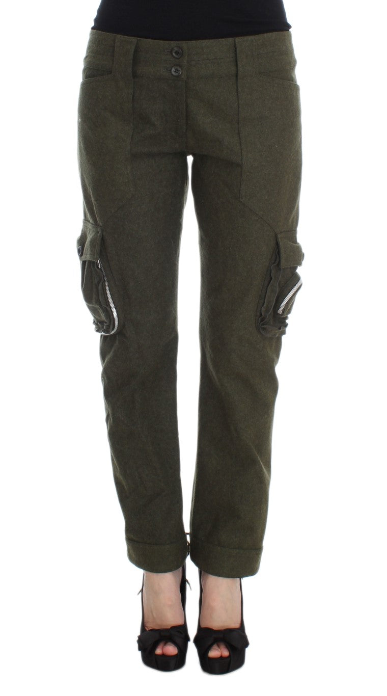 Pantalons cargo Ermanno Scervino verts