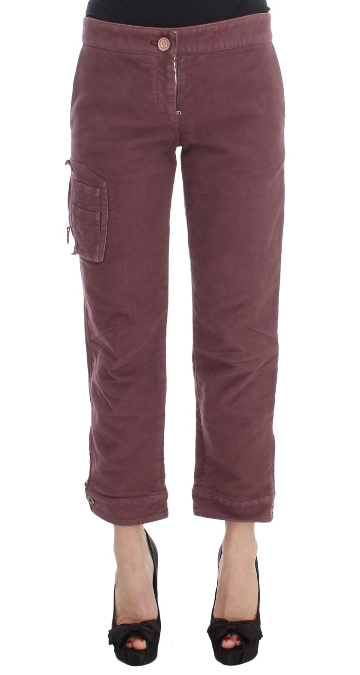 Pantalon cargo Ermanno Scervino bordeaux