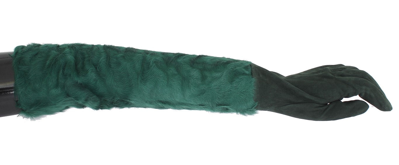Gants Dolce & Gabbana en cuir verts