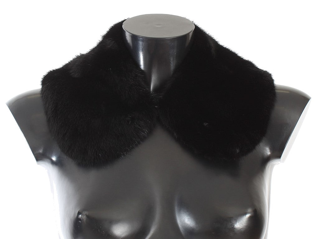 Écharpe Dolce & Gabbana en visone noire