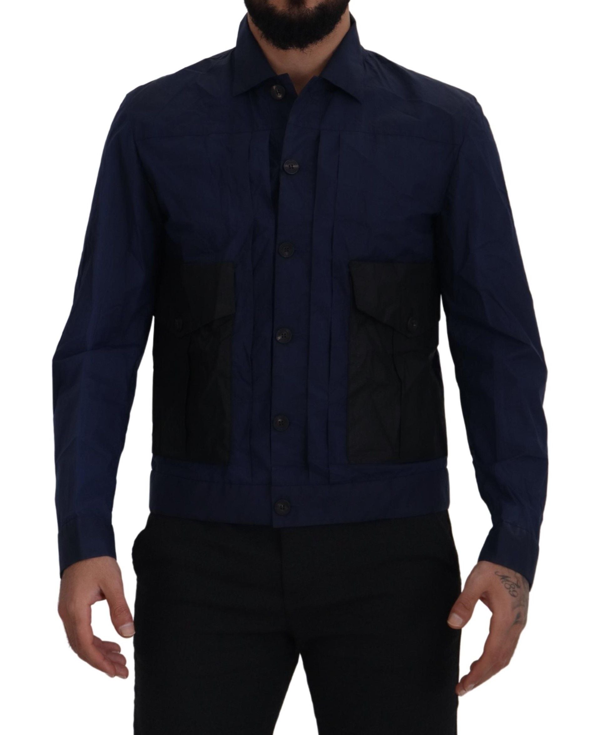 Chemise DSQUARED2 classique bleue marine