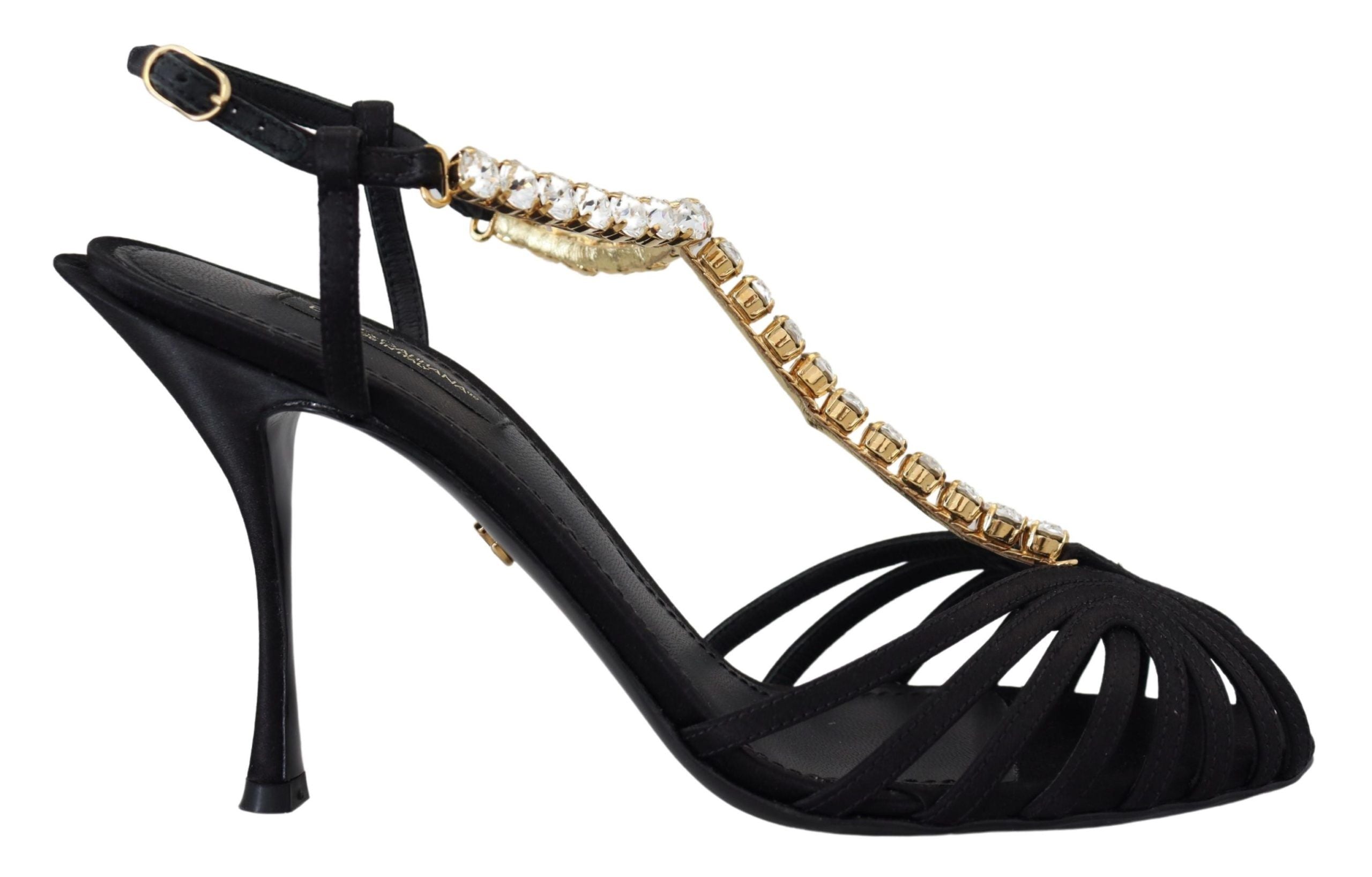 Sandales Dolce & Gabbana T-strap noires