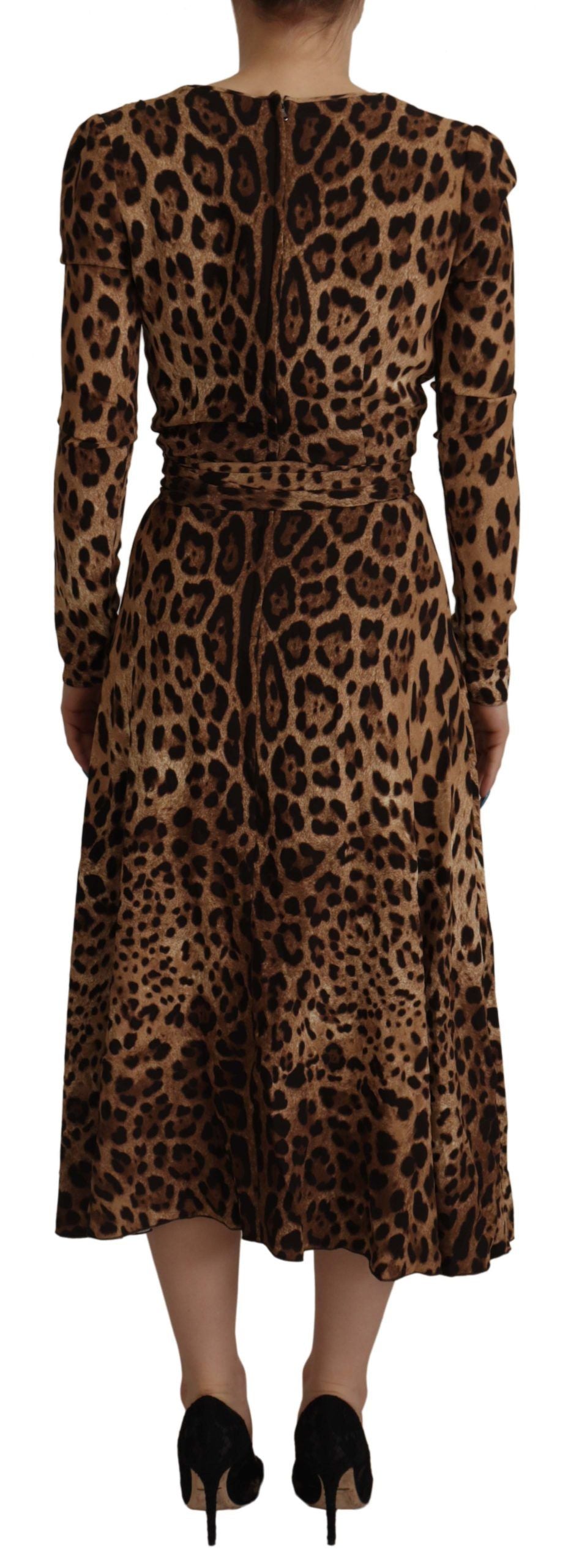 Robe DOLCE & GABBANA A-line maxi marron Dolce & Gabbana
