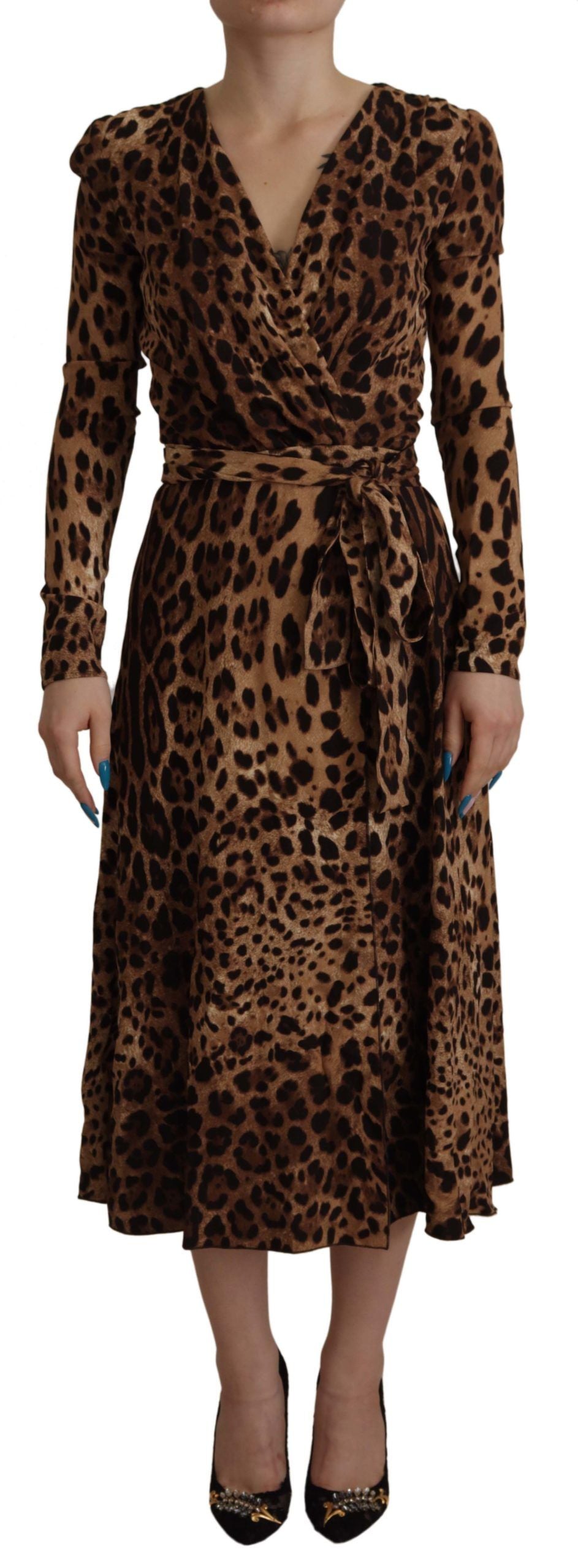 Robe DOLCE & GABBANA A-line maxi marron Dolce & Gabbana