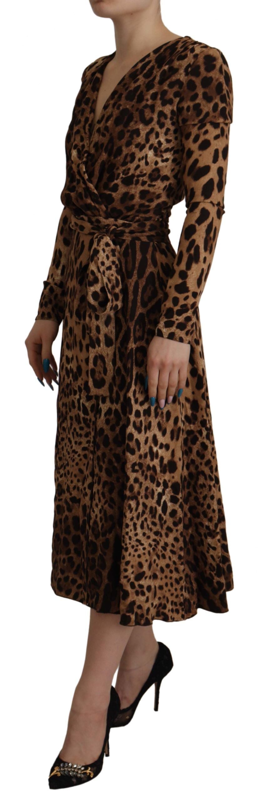 Robe DOLCE & GABBANA A-line maxi marron Dolce & Gabbana