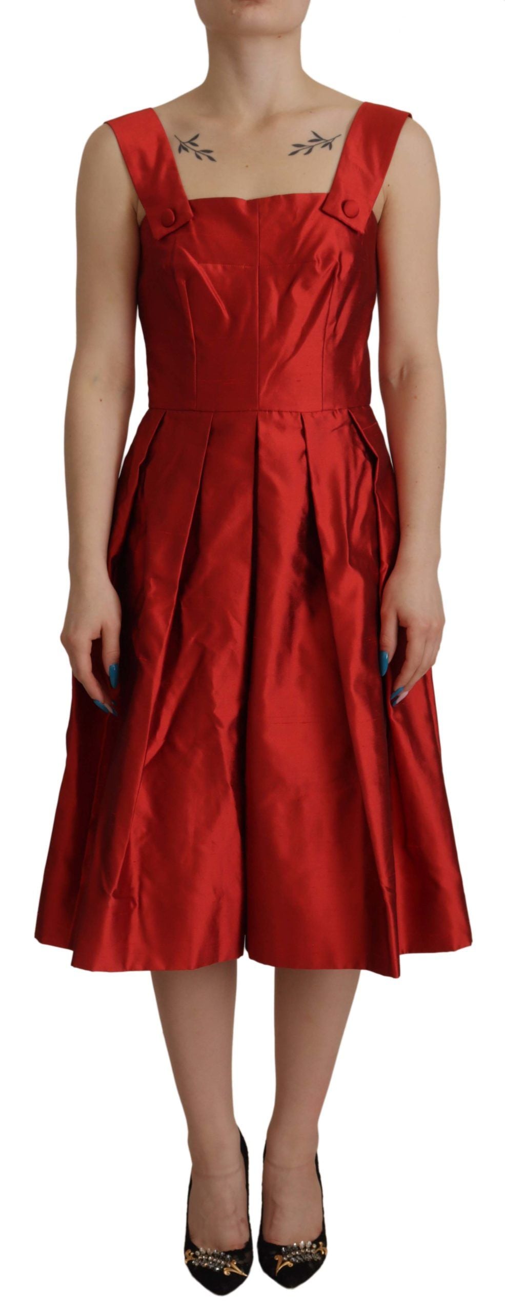 Robe DOLCE & GABBANA Midi rouge Dolce & Gabbana