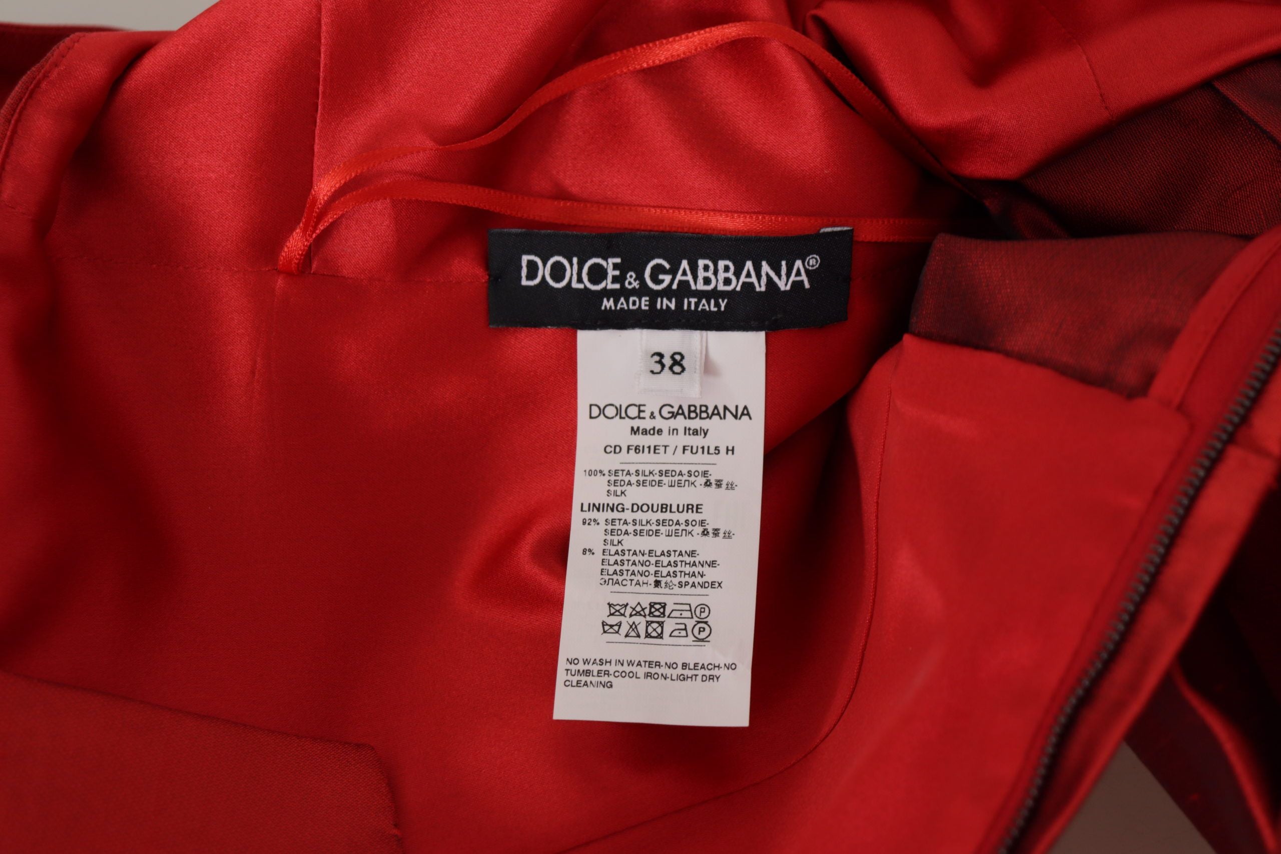 Robe DOLCE & GABBANA Midi rouge Dolce & Gabbana