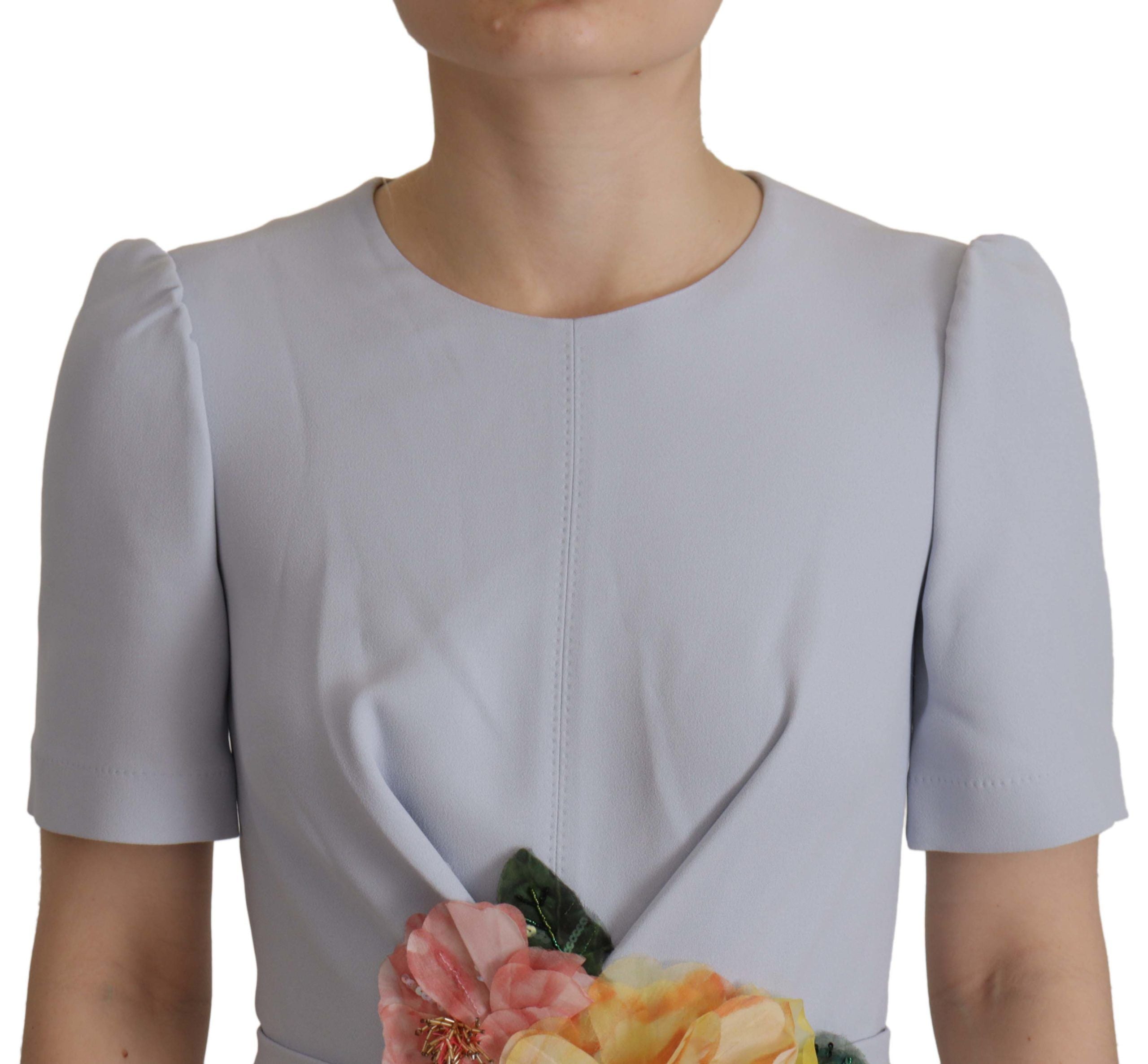Robe Dolce & Gabbana A-line bleu clair Dolce & Gabbana