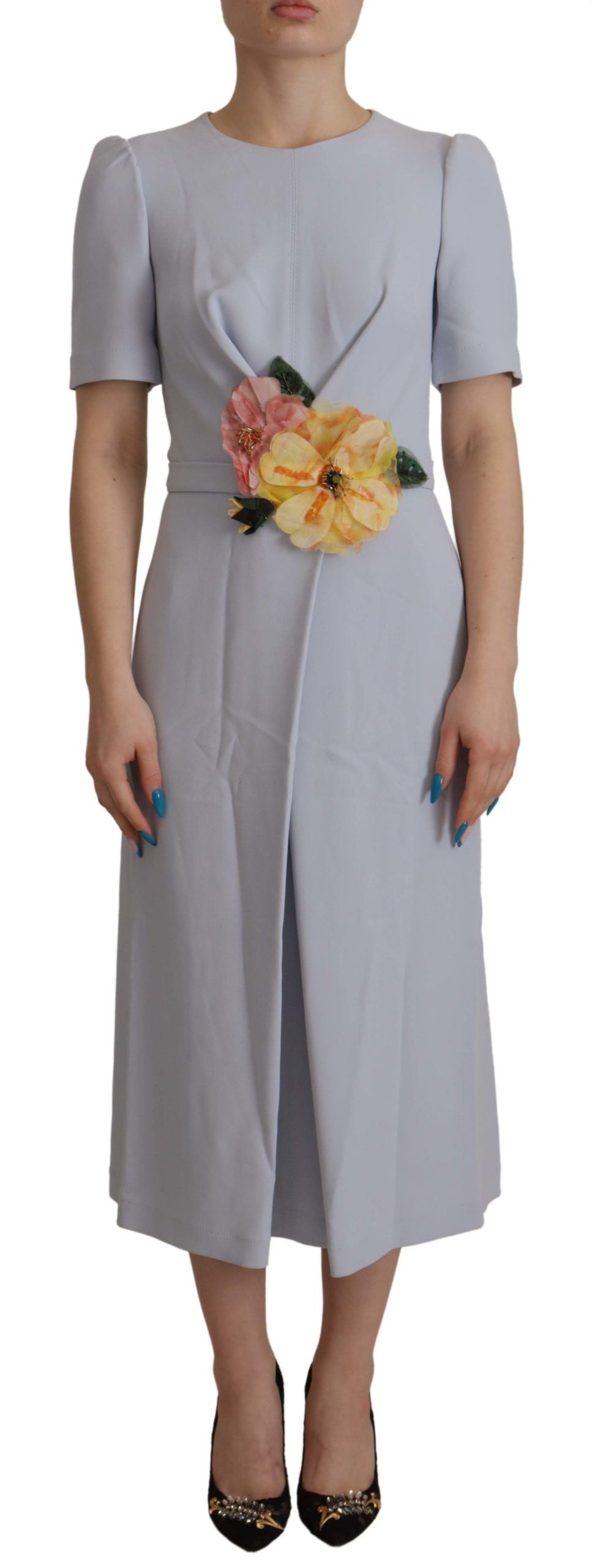 Robe Dolce & Gabbana A-line bleu clair Dolce & Gabbana