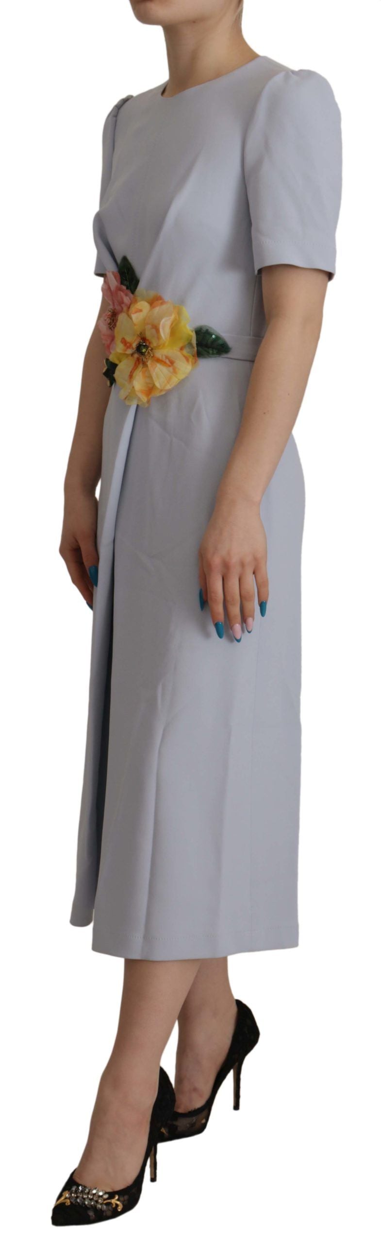 Robe Dolce & Gabbana A-line bleu clair Dolce & Gabbana
