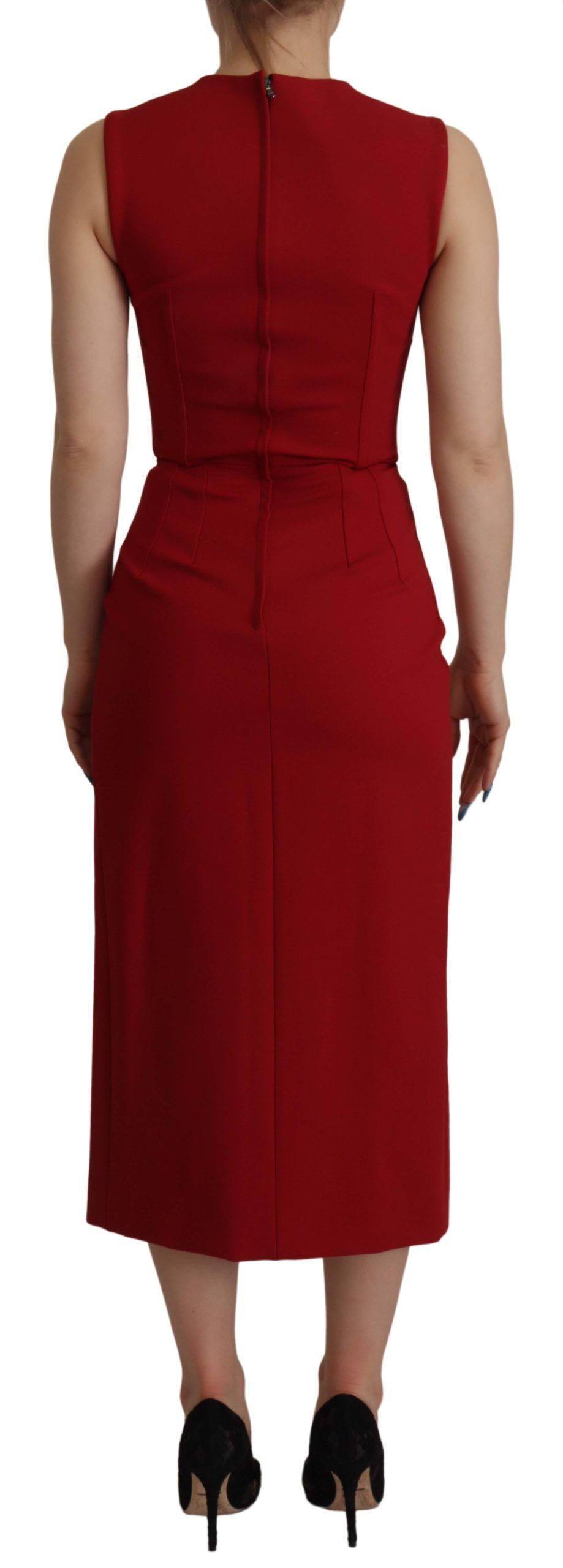 Robe midi Dolce & Gabbana rouge Dolce & Gabbana