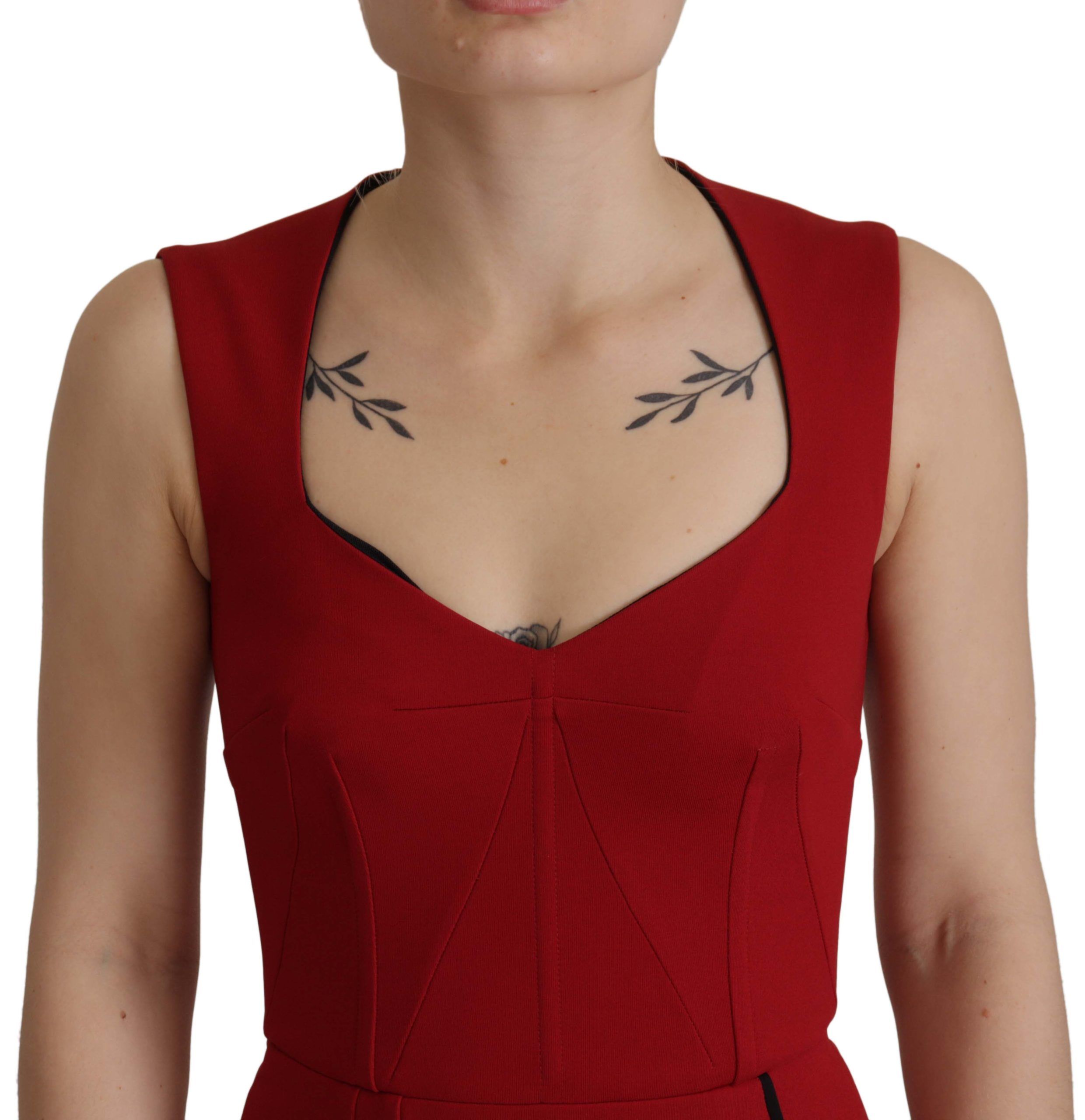 Robe midi Dolce & Gabbana rouge Dolce & Gabbana