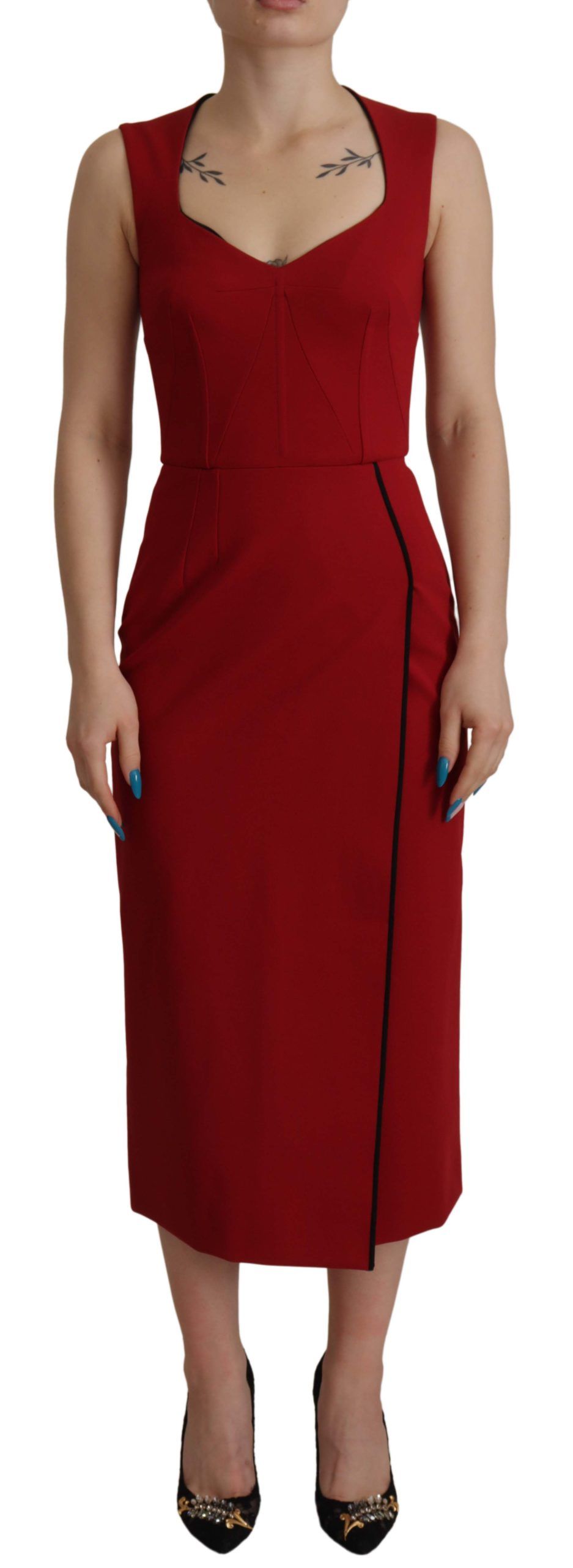 Robe midi Dolce & Gabbana rouge Dolce & Gabbana