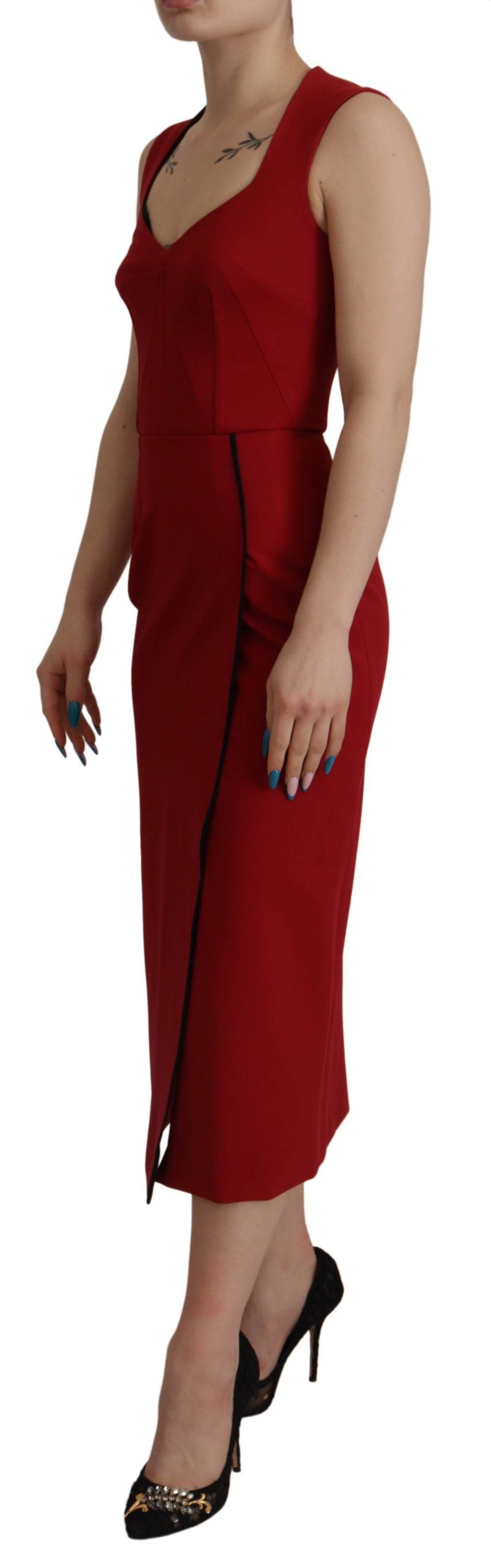 Robe midi Dolce & Gabbana rouge Dolce & Gabbana