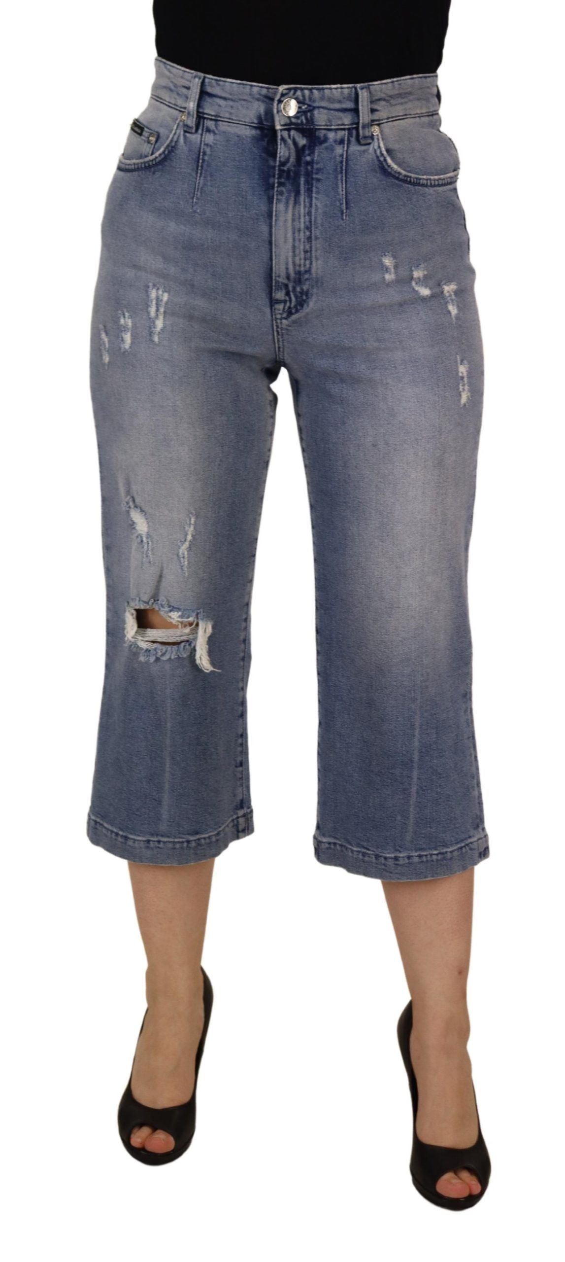 Jeans Dolce & Gabbana taille haute bleus