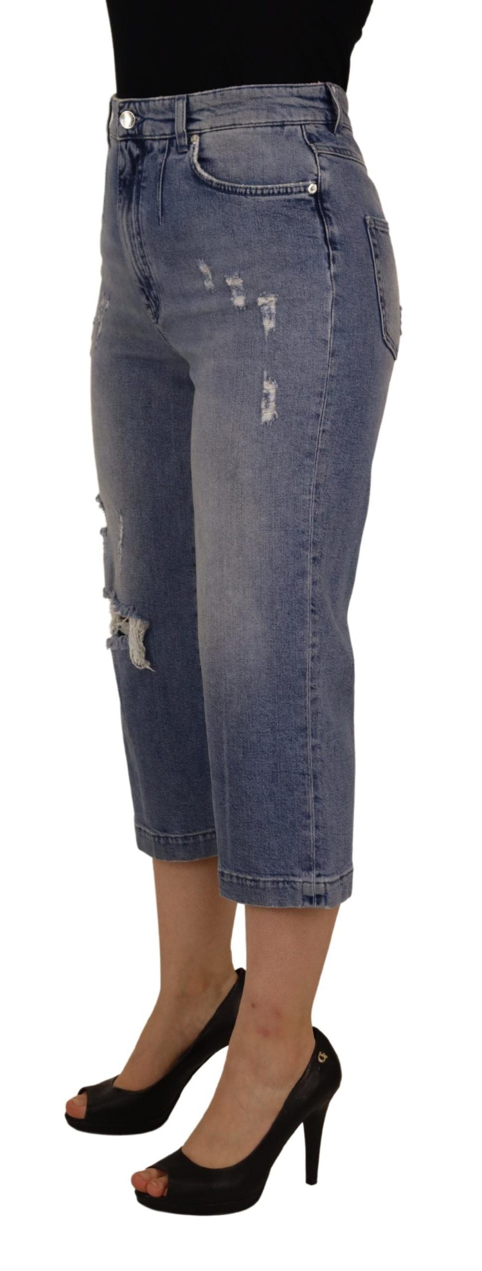 Jeans Dolce & Gabbana taille haute bleus