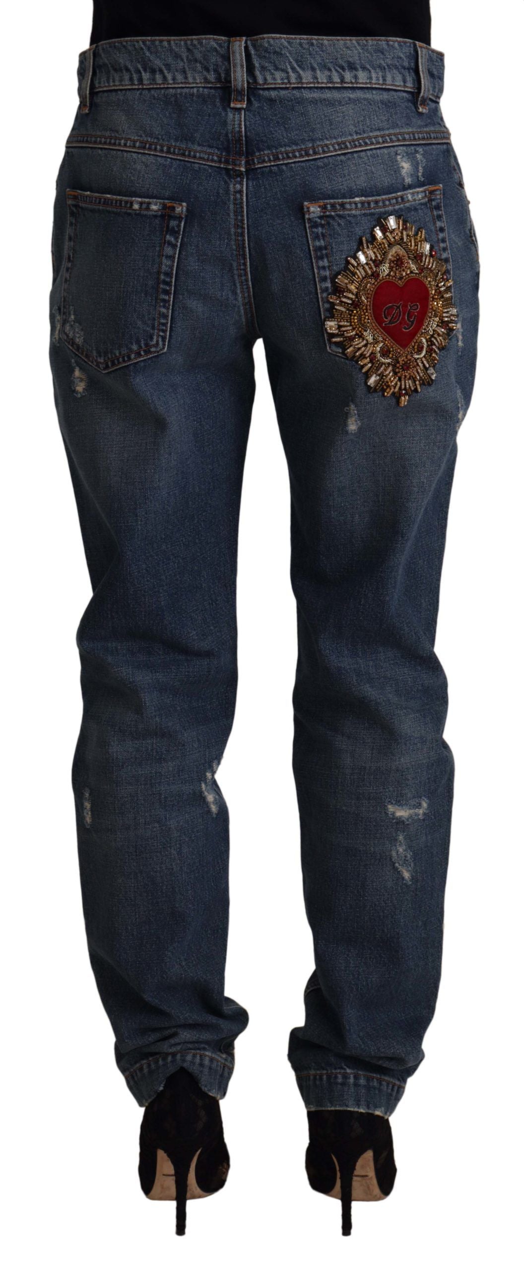 Pantalons Dolce & Gabbana baroque bleus
