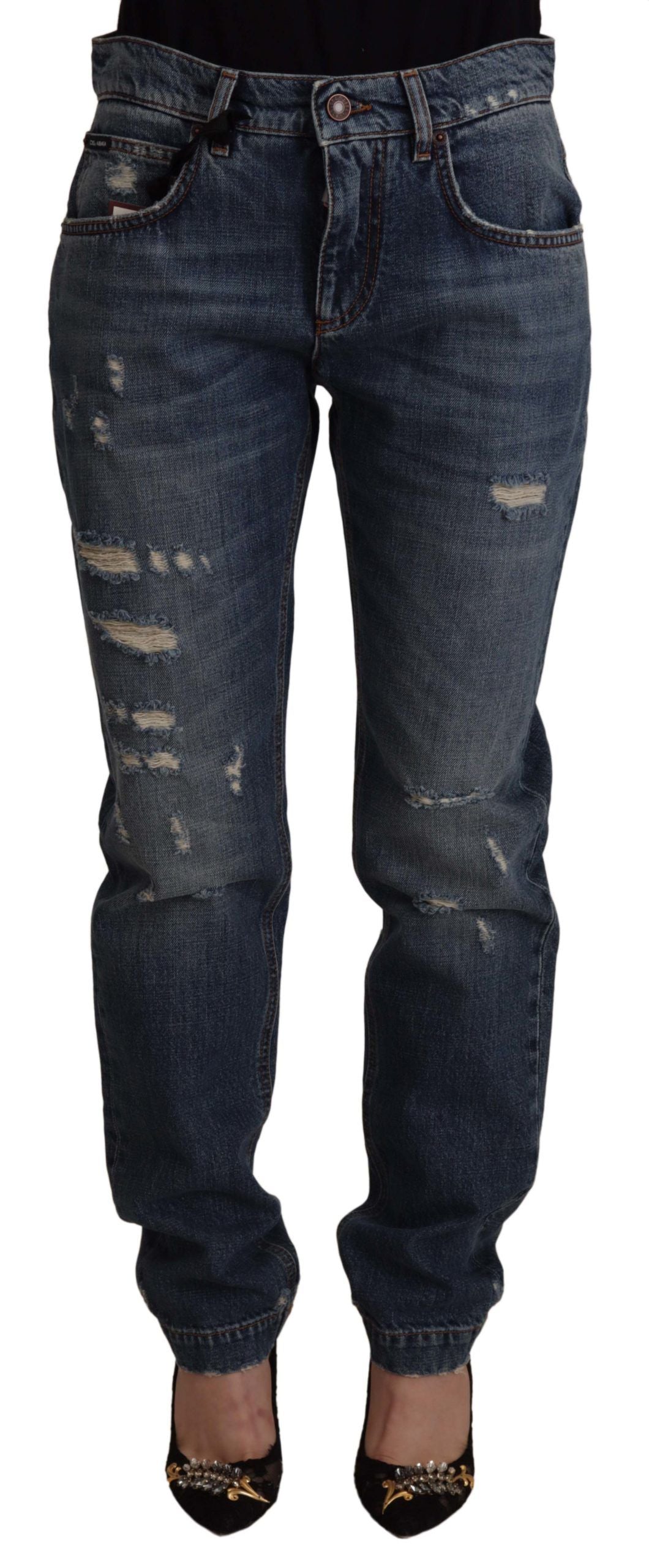 Pantalons Dolce & Gabbana baroque bleus