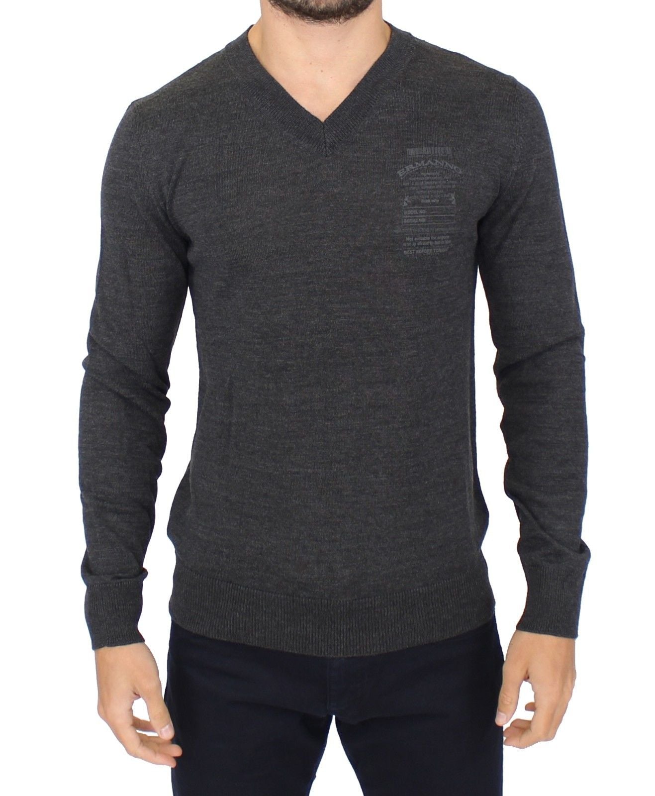 Pull Ermanno Scervino V-neck gris