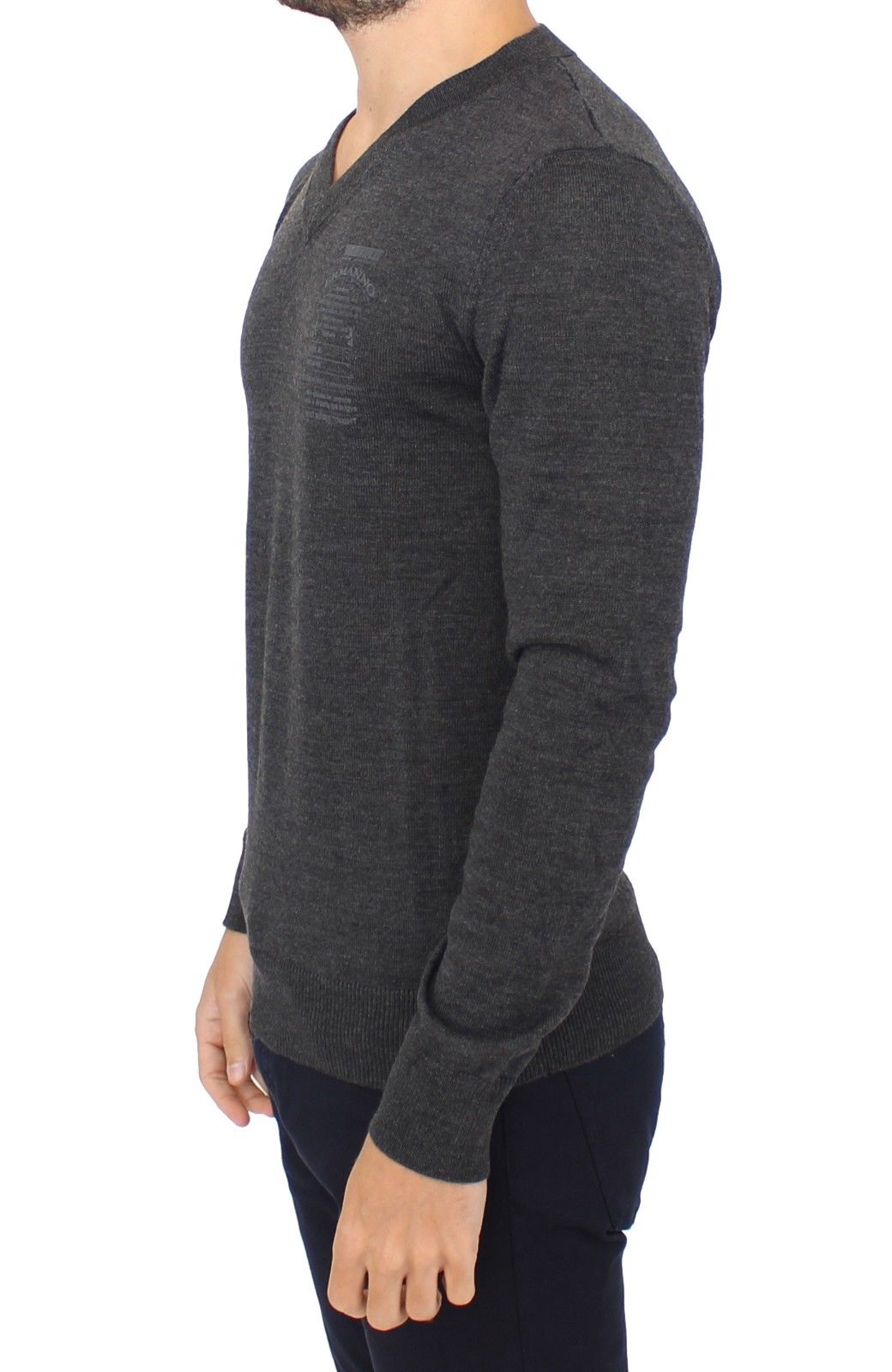 Pull Ermanno Scervino V-neck gris