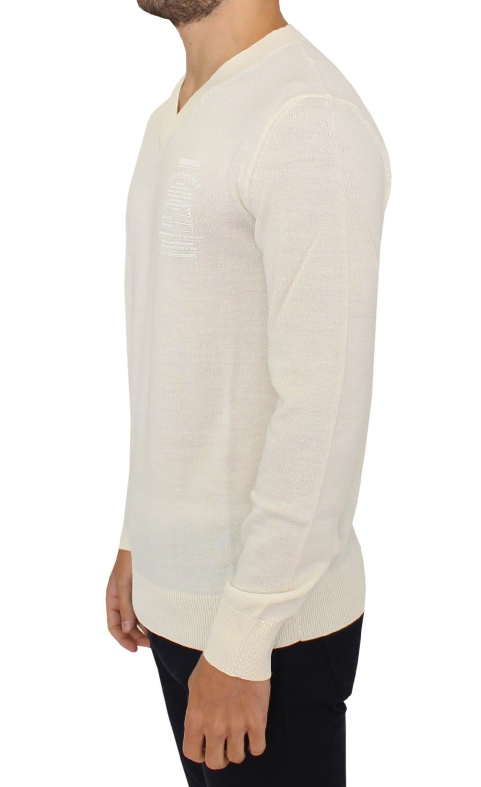 Pull ERMANNO SCERVINO V-neck écru